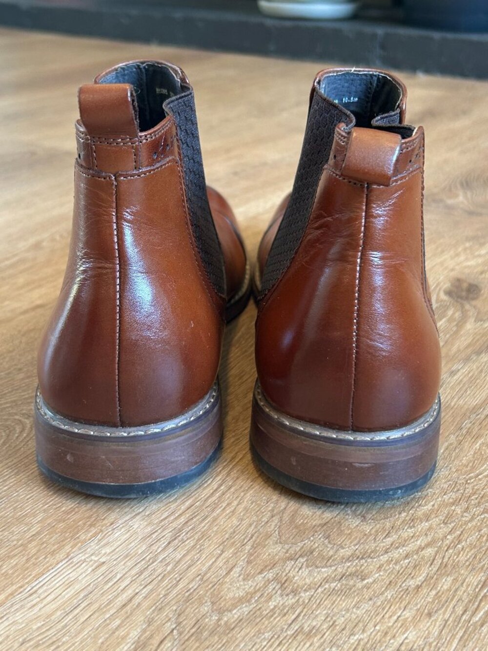STACY ADAMS S 10.5M The Alomar Chelsea boots in Cognac M - Picture 6 of 11